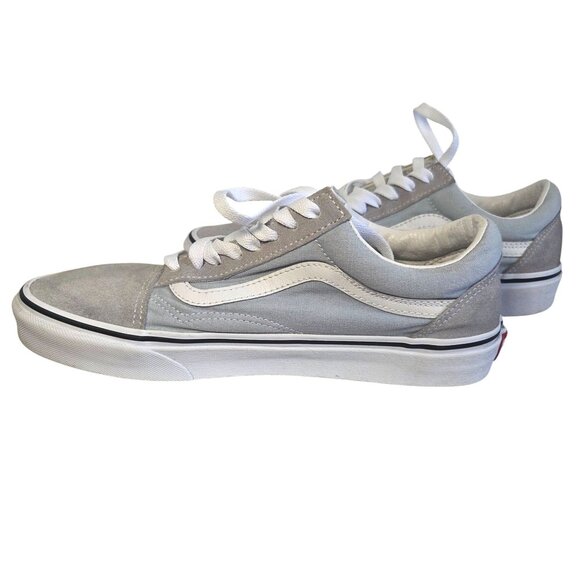 Vans Old Skool Gray Taupe Suede & Canvas Low-Top Skate Sneakers Women 10 Men 8.5 - Picture 3 of 9